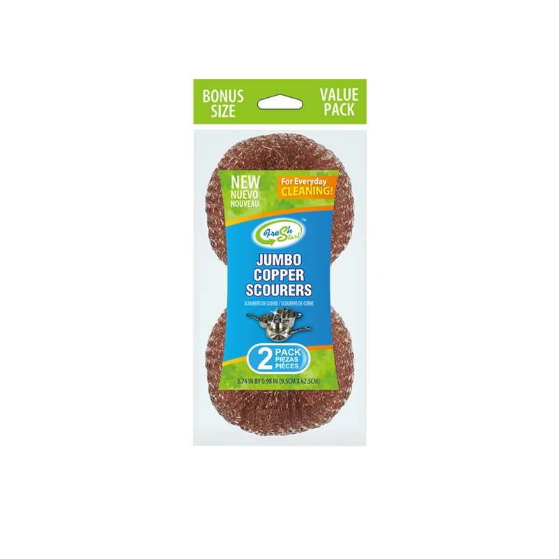 Fresh Start Scourers 2PK Copper Jumbo