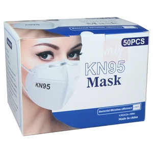 MASK-KN95-50, Face Mask KN95 50pcs Box White (10pack Bags)