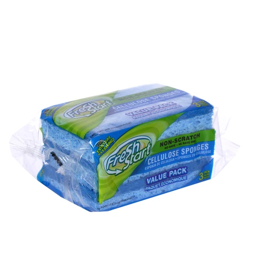 32220, Fresh Start Non-Scratch Cellulose Sponges 3PK, 191554322202