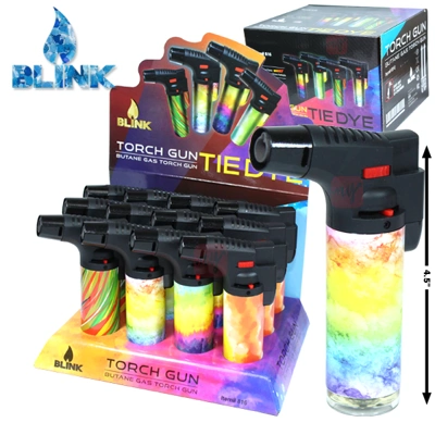 BT816, Blink 4.5" Torch Lighter Theme Tie Dye, 018505144167