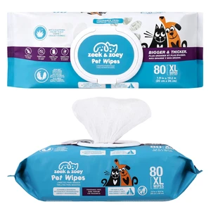 30149, Zeek & Zoey Pet cleaning wipes 80ct, 191554301498