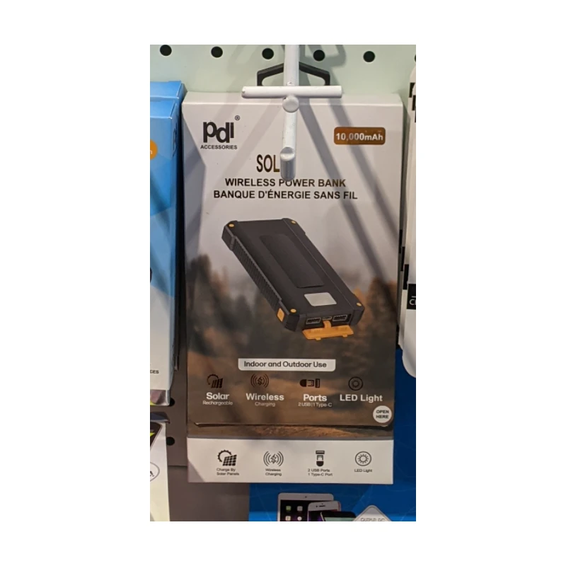 10000 mAH Solar Wireless Power Bank