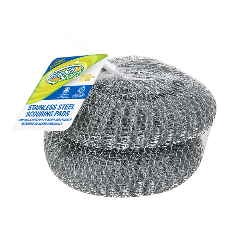 Fresh Start Scourers Stainless Steel Mesh Bag 2PK Jumbo