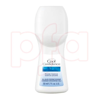 A50CC, Avon 50ml (1.7oz) Roll On Deodorant Cool Confidence Powder, 888761712154
