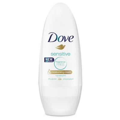 DDR40SSF, Dove Deo Roll-On 40ml Sensitive Scent Free, 8999999538583