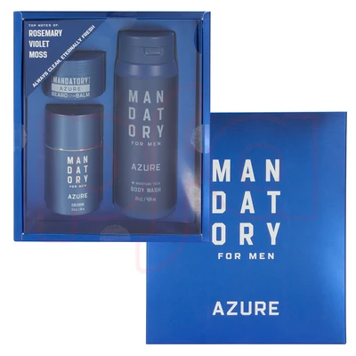 OD88760, MANDATORY Men's 3pcs Gift Set  AZURE, 191554887602