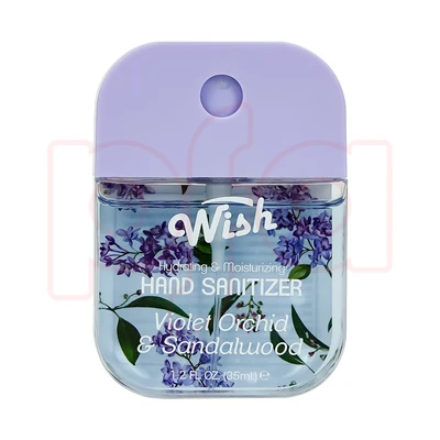 60420, Wish Travel Size (Set of 3 Scents,Each 1.2 FL. OZ) Power Mist Hydrating Hand Sanitizer Spray Portable Sanitizer Spray, 2 fragrance variants.Coconut Dragonfruit Vanilla/Violet Sweet Plum, 191554604209