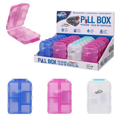 46108, Wish Pill Box 10 Compartment PDQ, 191554461086