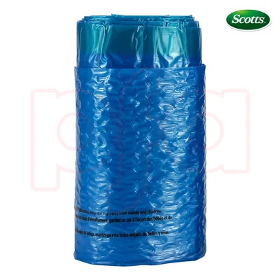 ST-30214, Scotts Trash Drawstring Bag Flex 33 Gal 52CT Clear Blue - Scotts, 191554302143
