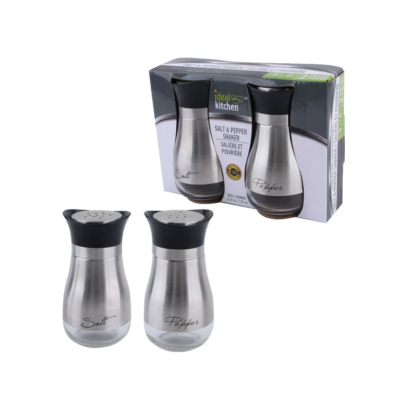 Ideal Kitchen Salt & Pepper Shaker Stainless Steel