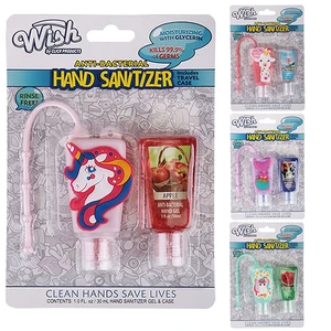 60224, Wish Silicone Hand Sanitizer 2PK Girls, 191554602243