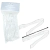 AMS-431657.86, Amscan Mini Tongs 7.75" 2-Pack Clear, 192937438411