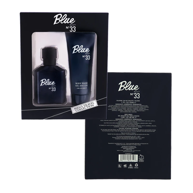 Men's 2pcs Mini Set Blue 33 50ml/1.7fl.oz EDT + 80ml/2.8fl.oz After shave
