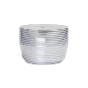 36286, Elegance Party 10PK 14oz Soup Bowl Clear+Silver, 191554362864