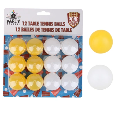 84065B, Party Central Recreational Ping Pong Balls 12PK, 191554840652