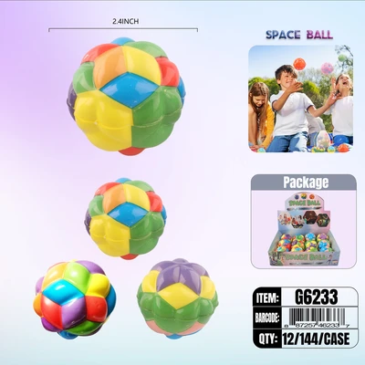 G6233, Bouncing Space Ball 2.4" Assted Color, 887257462337