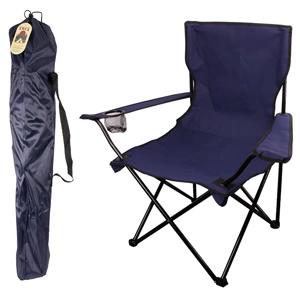 93002, Folding Camping Chair Navy 50*50*80cm, 191554930025