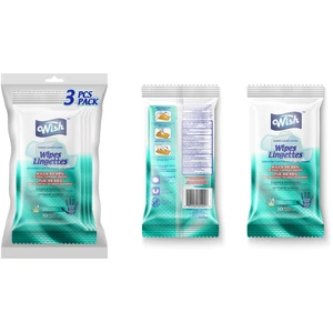 60401F, Wish Hand Sanitizing Wipes Bag 10CT 3PK Fresh, 191554604018