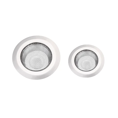 42105, Ideal Kitchen Stainless Steel Wide Rim Sink Strainer 2PK - Fine Mesh, 191554421059