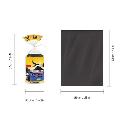 30105, XtraTuff Heavy Duty Conductor Twist Tie Trash Bag 42Gal 10CT, 191554301054