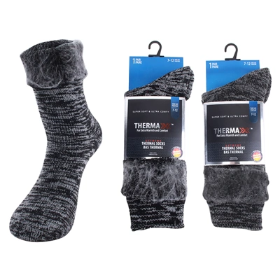 12312, Thermaxxx Men's Thermal Socks Marled HD, 191554123120