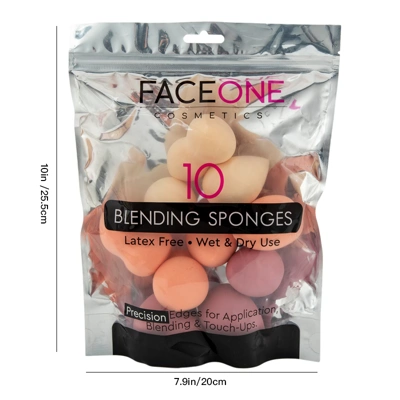 20014, FACEONE 10PCS All Beauty Blender Set, 191554200142