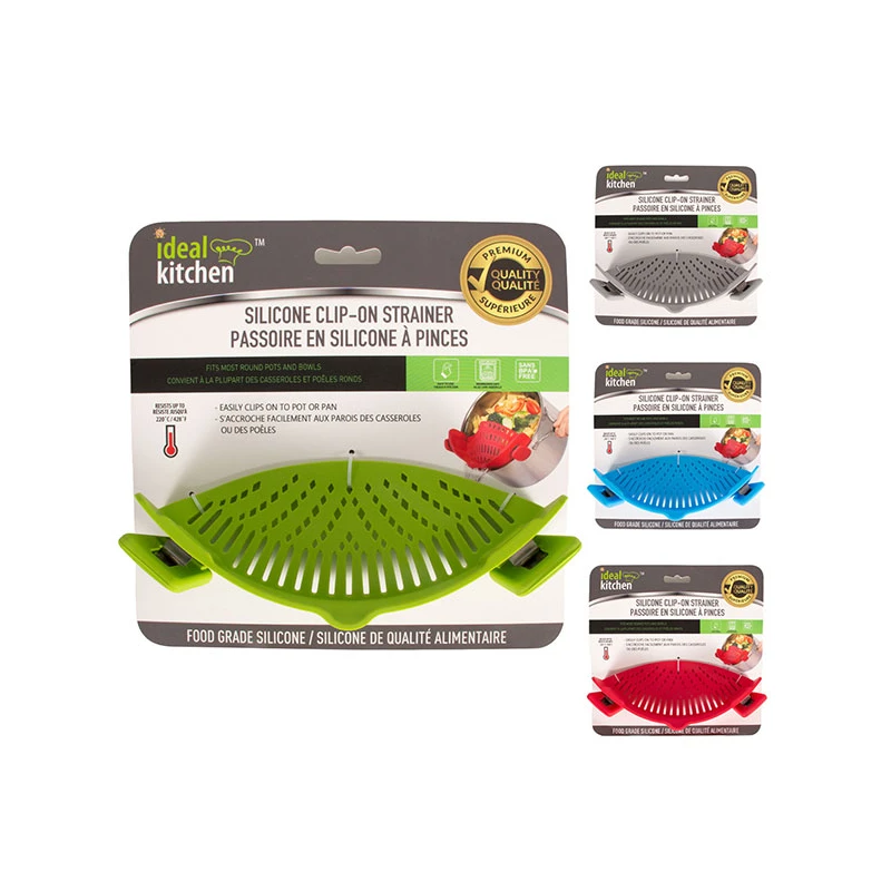 Ideal Kitchen Silicone Clip & Strainer