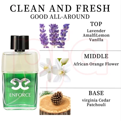 88218, Eau de Parfum 3.4 oz/100 ml Enforce for Men - United Scents, 151554882182
