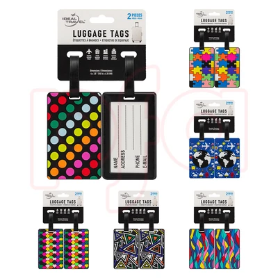 40011, Ideal Travel 2PK Luggage Tags, 191554400115