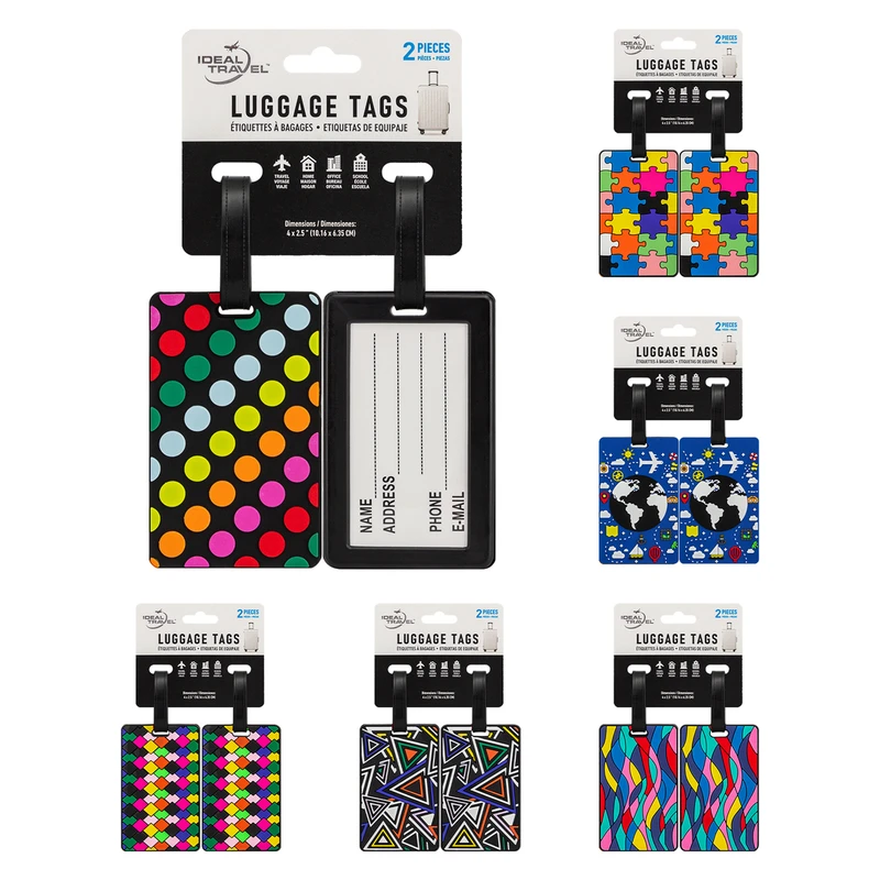 Ideal Travel 2PK Luggage Tags