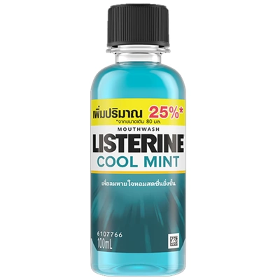 L100CM-24, Listerine Mouthwash Cool Mint 95ml/3.2oz, 312547427951