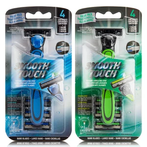 67113, Smooth Touch Razor Triple Blade 4 Heads, 191554671133