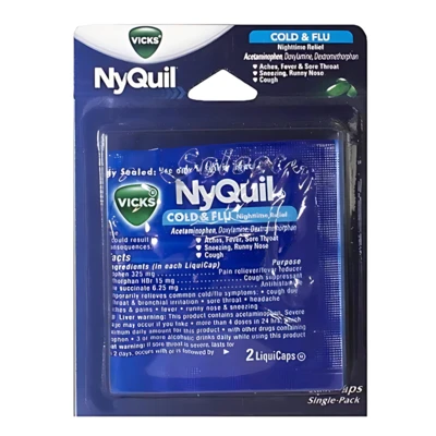 NQ12BL, Nyquil Severe Single Pack Blister 12ct, 655708119129