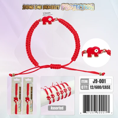 J9-001, String Line Protection Bracelet, 887257890017