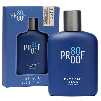 88290, PROOF 80 Extreme Blue (Blue) 100ml EDC, 191554882904