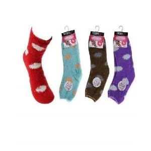 12014, Thermaxxx Fuzzy Socks Dots, 191554120143