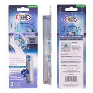 68105, Oral Fusion 3 Replacement Brush Heads Compatible with Oral-B, 191554681057