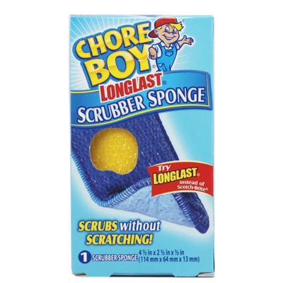 CB89025, Chore Boy Longlast Scrubber Sponge, 811435002244