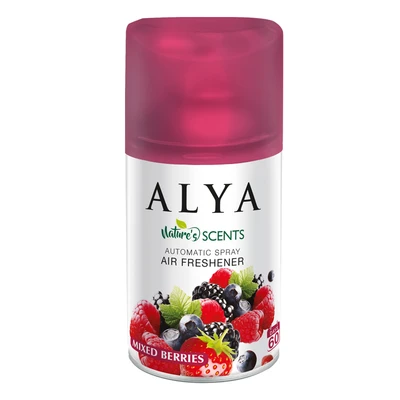99130, ALYA Bathroom Automatic Spray Refill 5.5oz – Mixed Berries, 8696601064361
