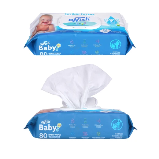 69000, Wish Jumbo Baby Wipes 80ct, 191554690004