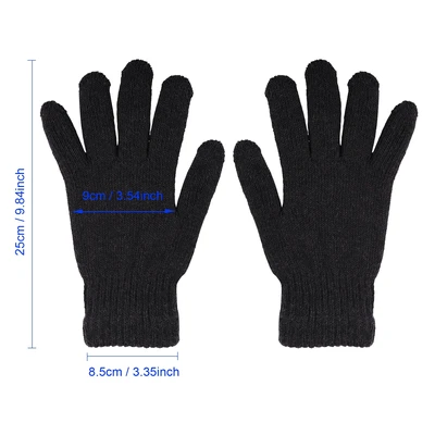 11112, Insulated Classic Double-Layer Knit Gloves in 3 Colors, 191554111127