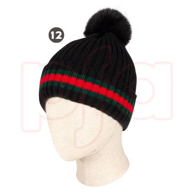 10149, Cindy Claire Ladies Pom Hat w/ Fur lining, 191554101494