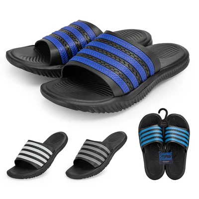 90000, JM Men Sandal 4 Lines Top, 191554900004
