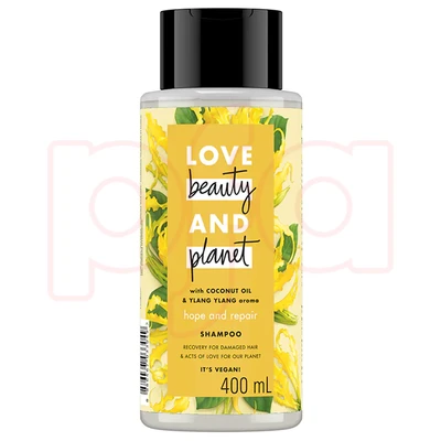 LBP400SHR, Love Beauty & Planet 400ml 13.5oz Shampoo Hope Repair, 8886467033049