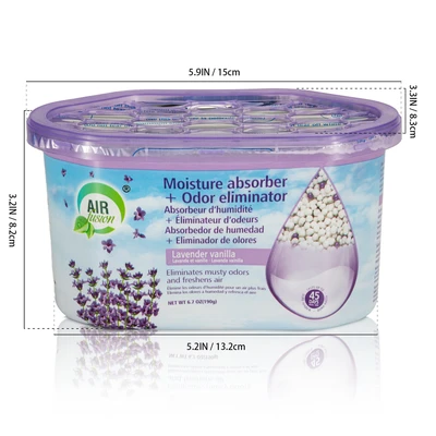 60154, Air Fusion Moisture Absorber+Odor Eliminator 6.7oz Lavender Vanilla, 191554601543
