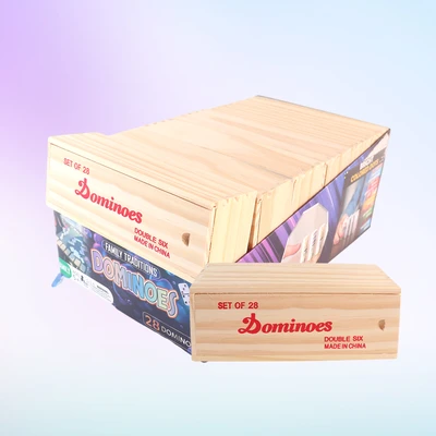 S7477, Dominoes Woodbox 28, 887257374777