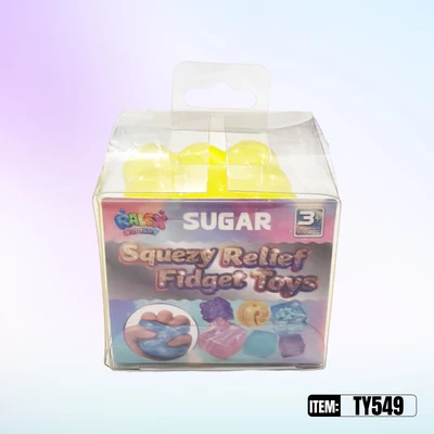 TY549, Squezy Relief Fidget Toys Ice Cube 2", 887258005496