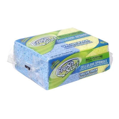 32227, Fresh Start Cellulose Sponge 6PK, 191554322271