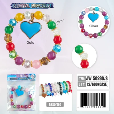 JW-5028, Crystal Bracelet Random Color, 887257850011