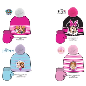 WSTG, License Winter Hat & Mitten Set Toddler Girls Assorted, LK2148ST